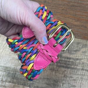Vintage Capezio braided leather belt Multicolor Size M / L